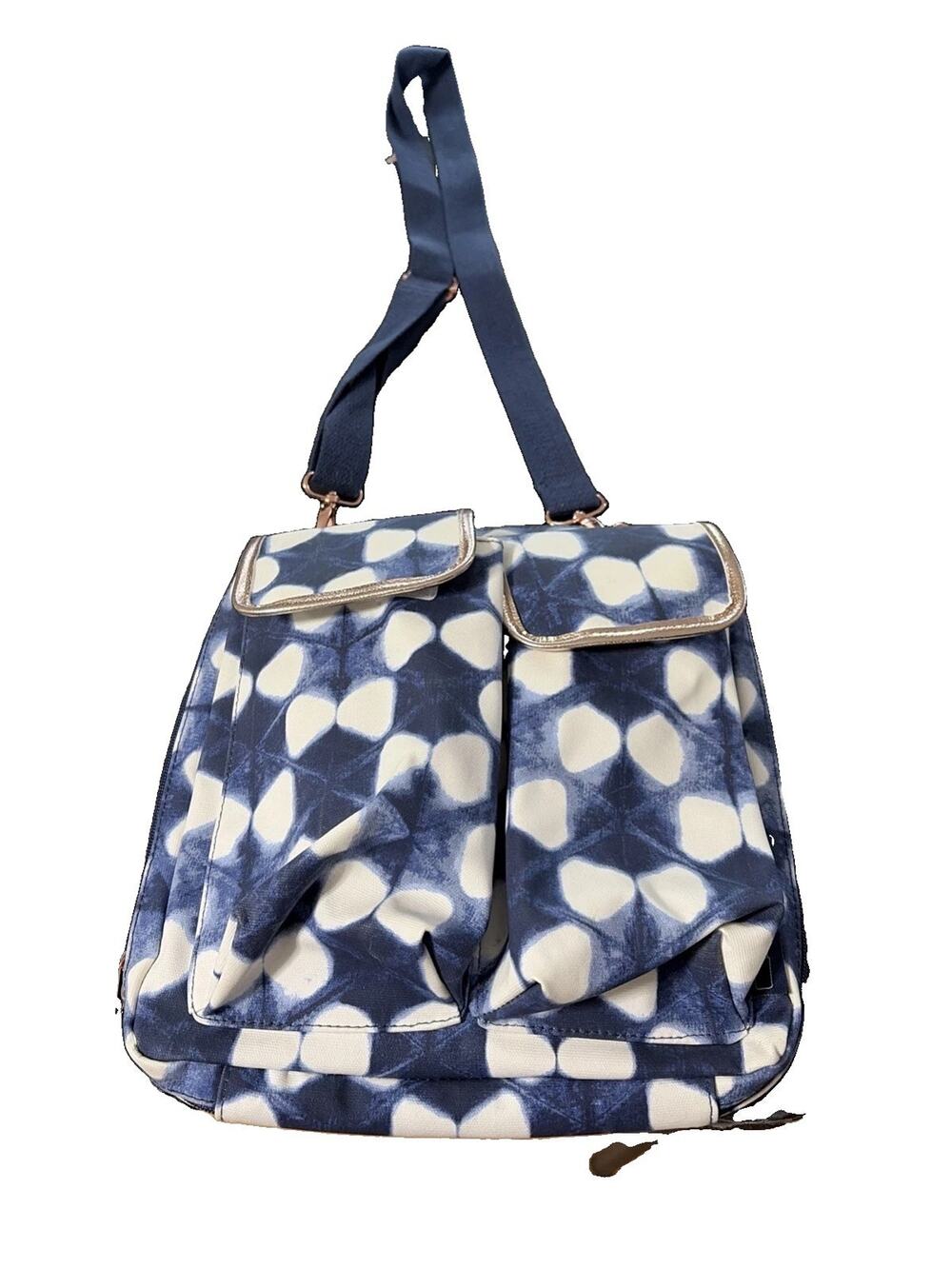 Cloud Island Blue And White Cross Body Diaper Bag New Without Tags